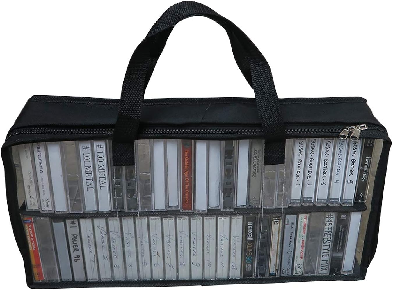 Amazon.co.jp: TUUWAI カセットテープバッグ シースルー