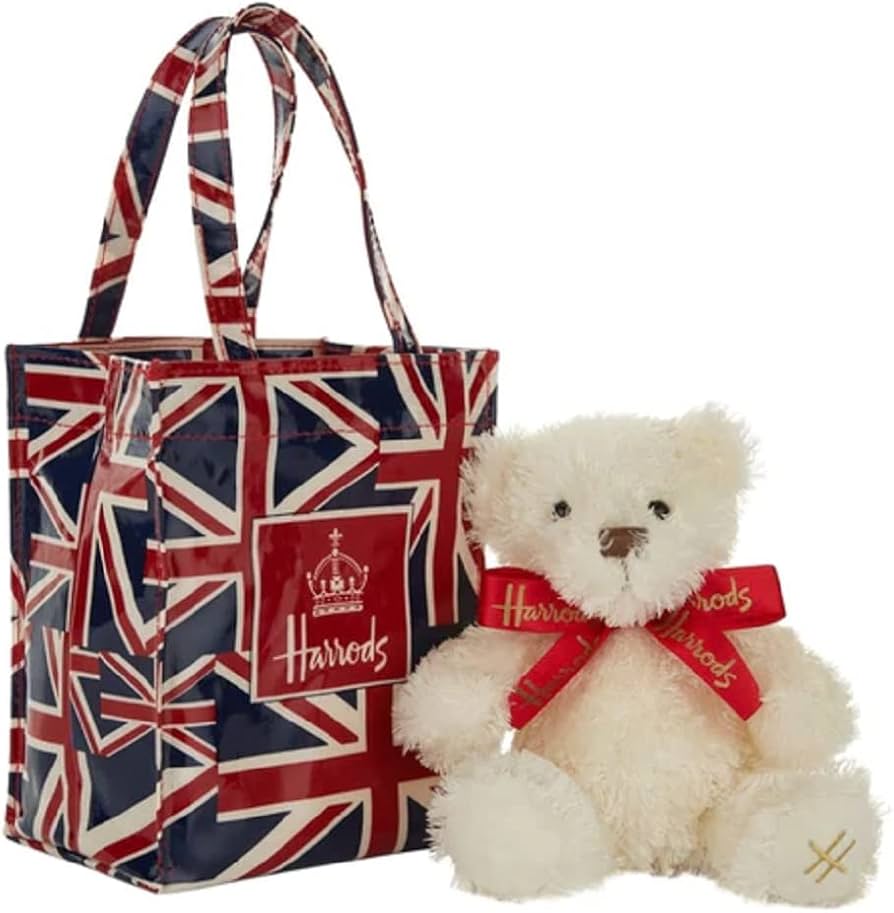 Amazon.co.jp: [ハロッズ] 英国 Harrods 赤いロゴリボンのテディベア