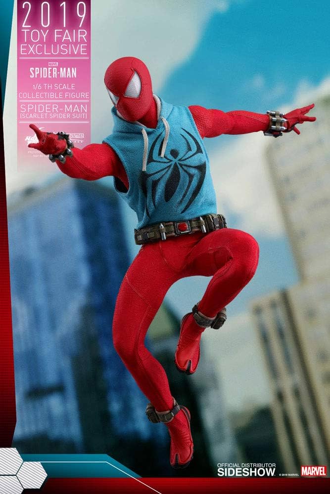 Amazon.com: Hot Toys VGM 34 Marvel's Spider-Man (Scarlet Spider