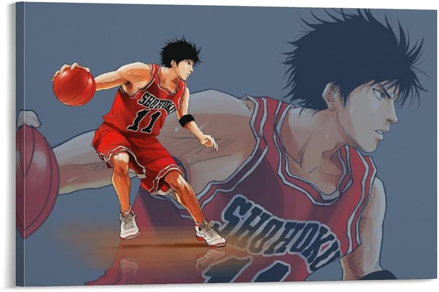 Amazon.co.jp: スラムダンク 流川楓 ポスター アートパネル 装飾画