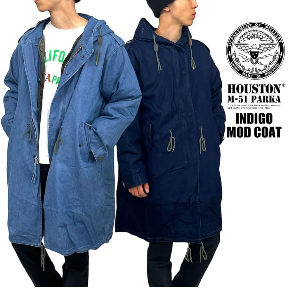 Amazon | [ヒューストン] M-51 インディゴモッズコート フィールド