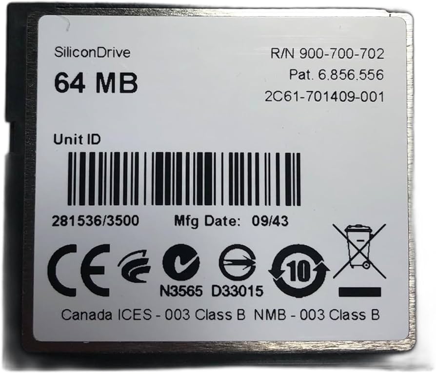 Amazon.com: NEW SILICON SSD-C64M-3076 COMPACTFLASH CARD 64MB DRIVE