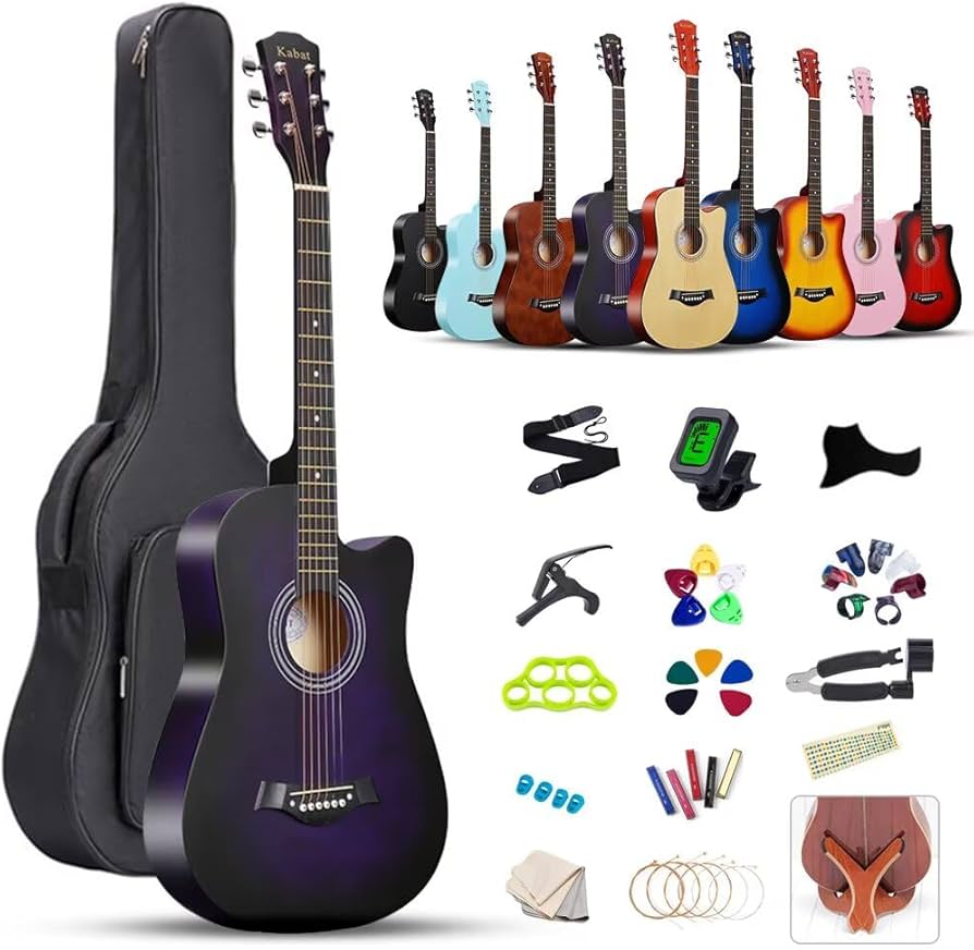 Amazon | アコースティックギター 初心者18点セット 38インチ 入門練習