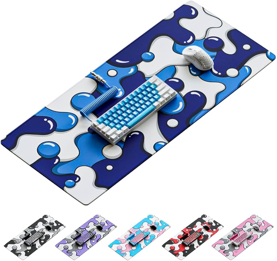 Amazon.co.jp：Kraken Keyboards XXL ゲーミングマウスパッド - ブルー
