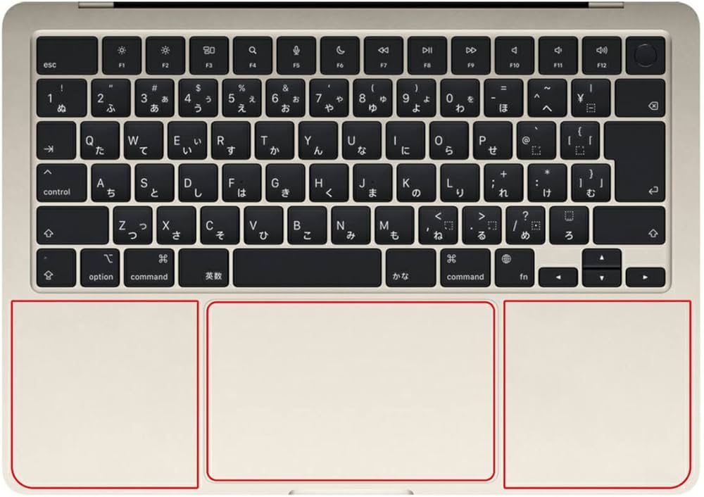 Amazon.co.jp: [パームレスト＋タッチパッド] ClearView MacBook Air