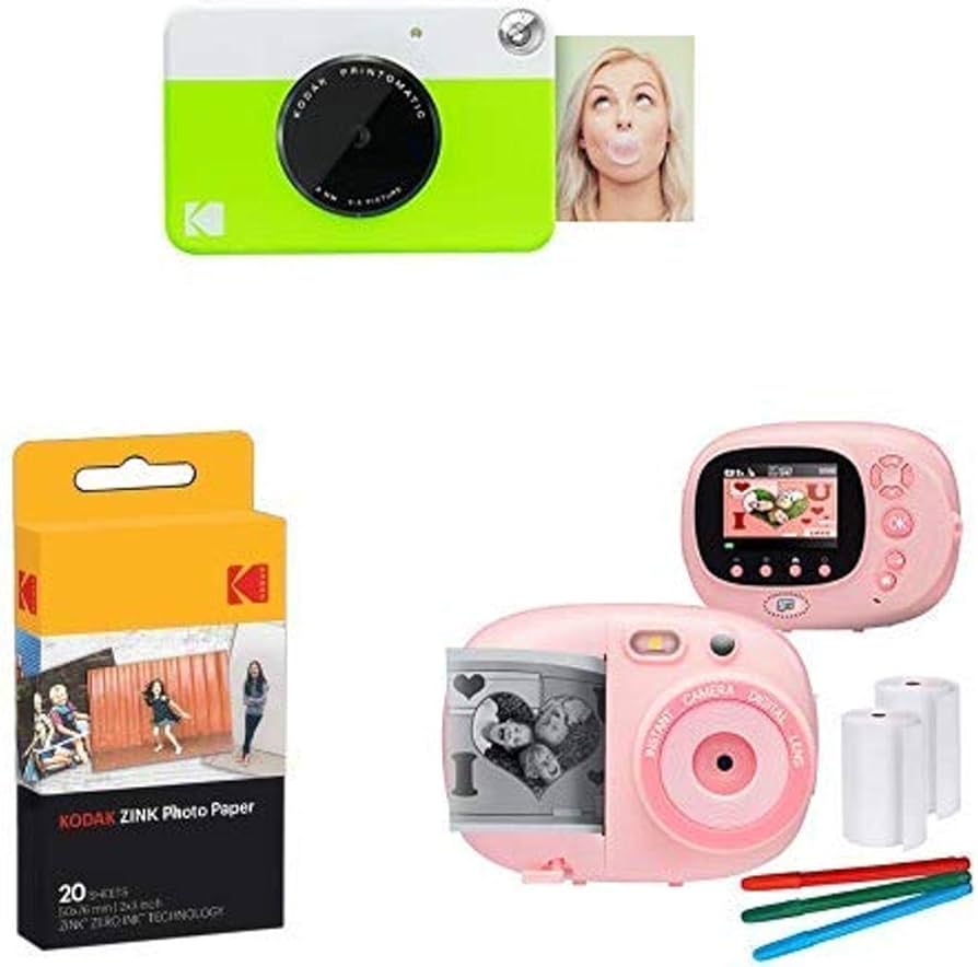 Amazon.com : Kodak PRINTOMATIC Digital Instant Print Camera (Green