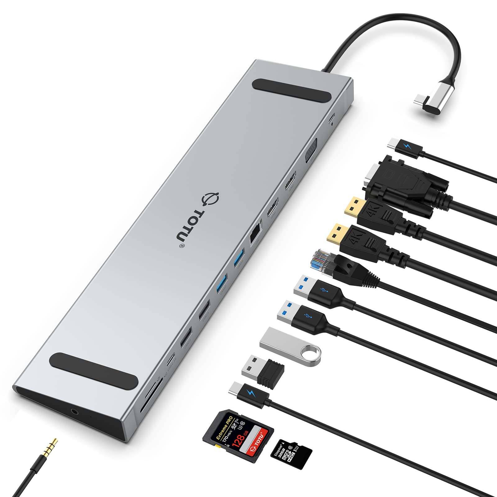 Amazon.com: Docking Station, TOTU 13 in 1 USB C Docking Station