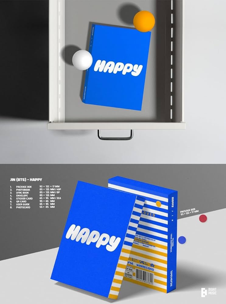 Amazon.co.jp: JIN [Happy (Weverse Albums ver.)]（韓国盤）※デジタル