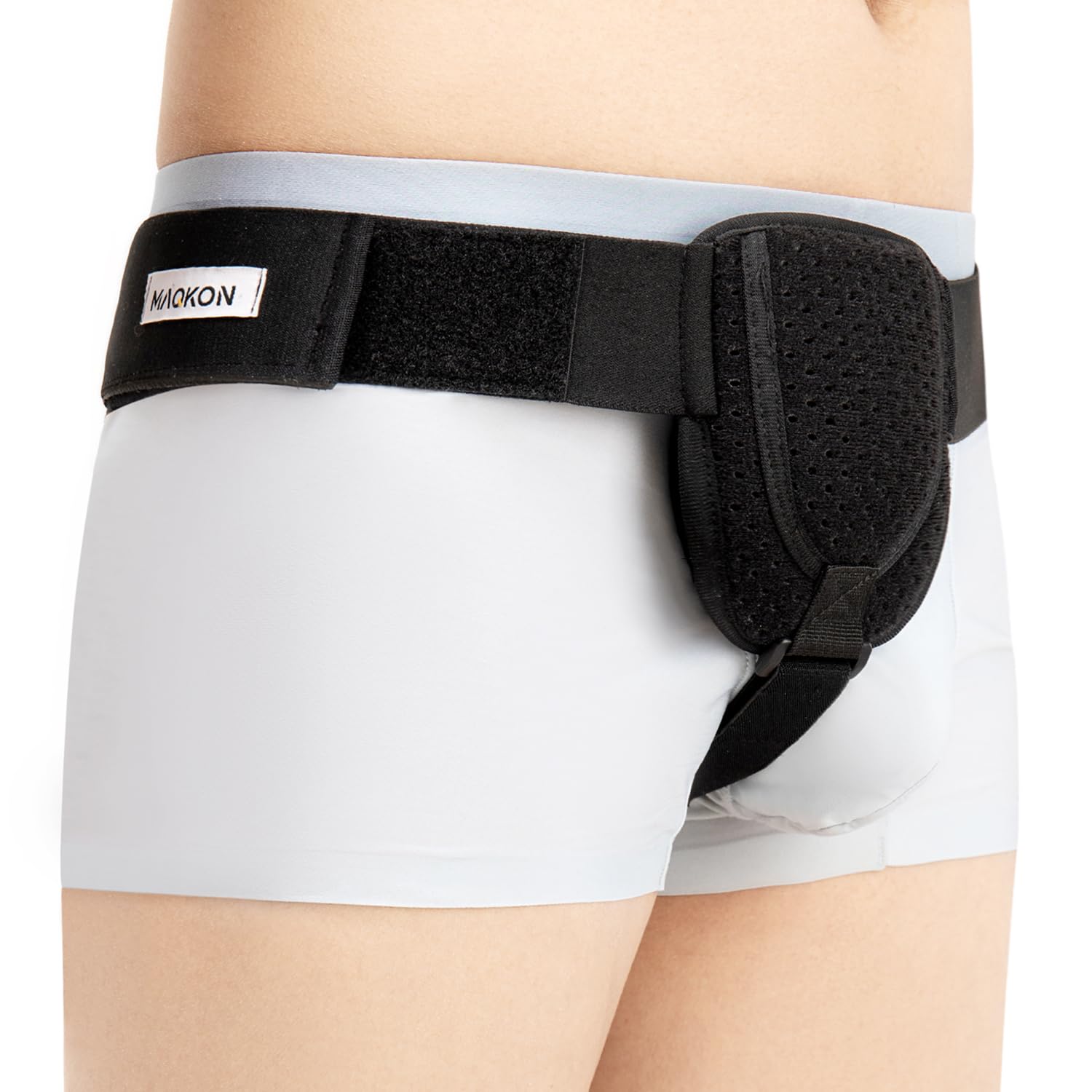 Amazon | 鼠径ヘルニアベルト - 左右兼用 - ヘルニアベルト - 伸縮性