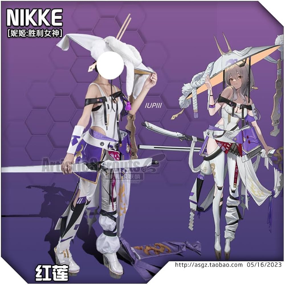 NIKKE 紅蓮 コスプレ メイド服 衣装+ウィッグセット NIKKE 紅蓮