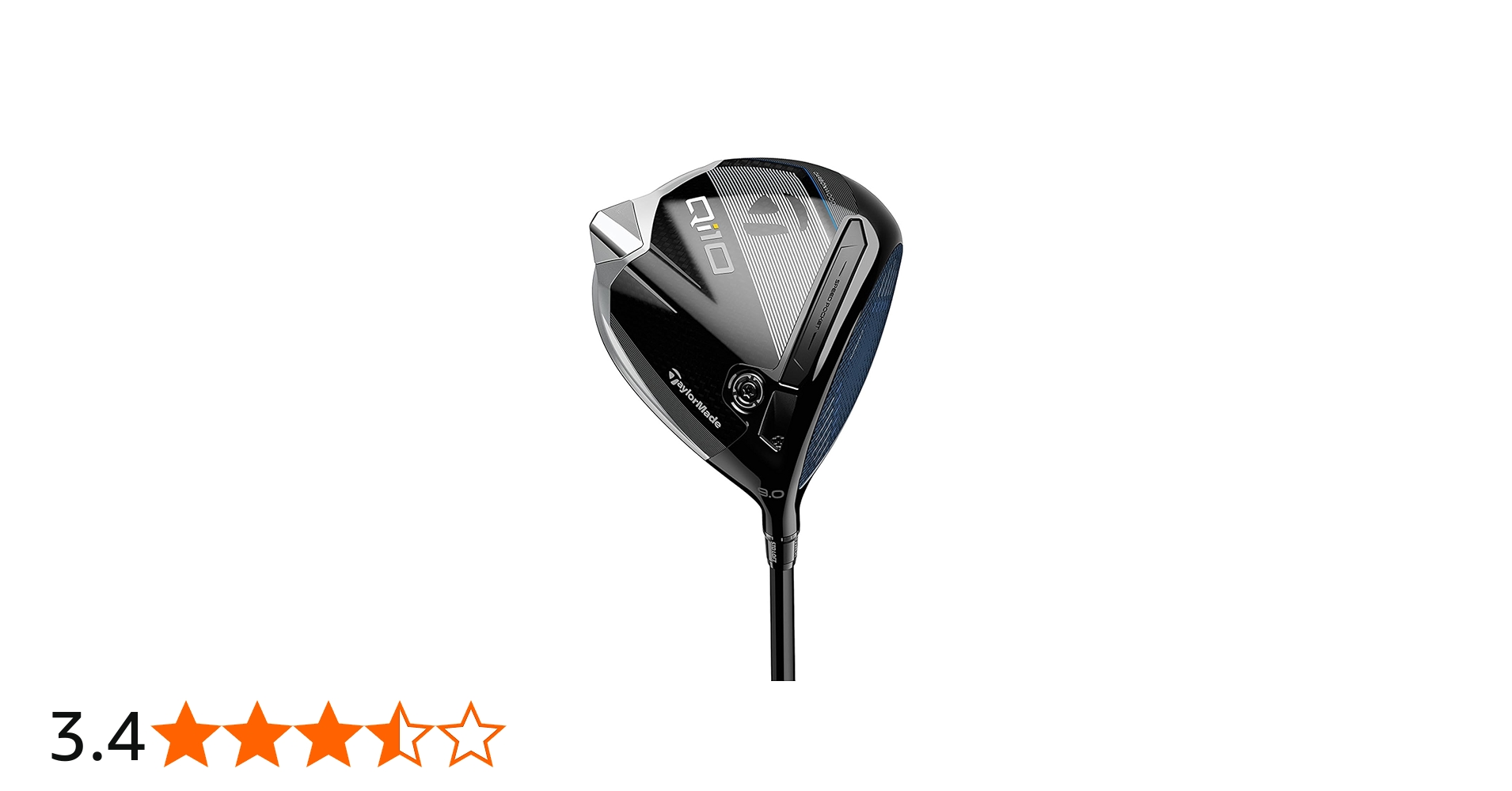 TaylorMade Golf Qi10 Driver 12 Degree TR Blue Regular Right Handed