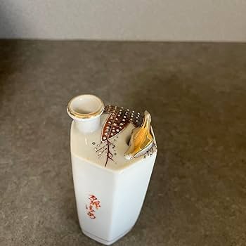 Amazon.co.jp: 清水焼鳴き徳利鶯徳利六角形酒器鶯徳利京都清水銘傷無し