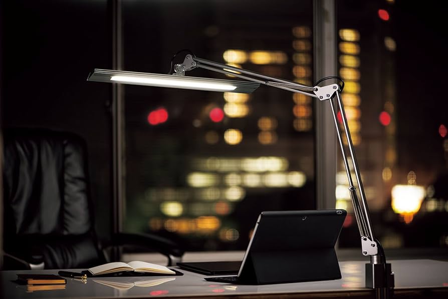 Amazon | 山田照明 Z-LIGHT LEDデスクライト Z-10N B ブラック 明るさ