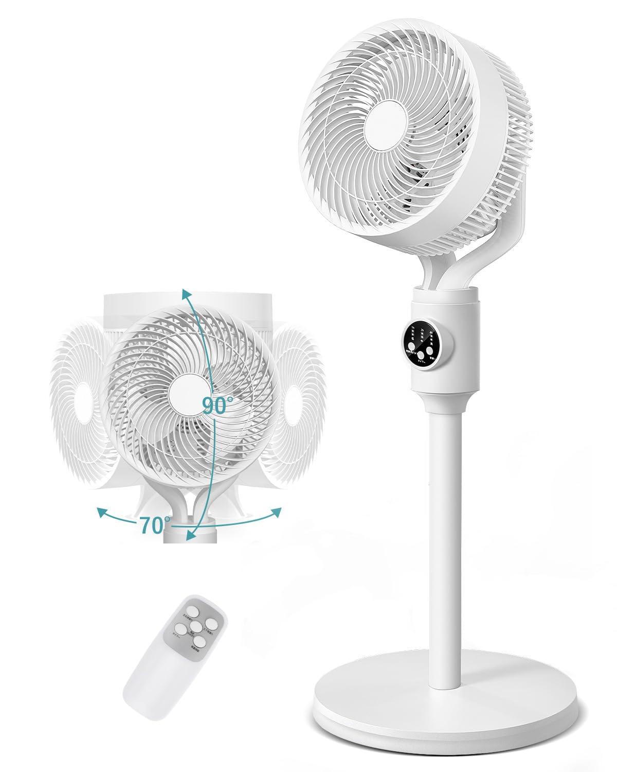 Amazon | 扇風機 サーキュレーター【2024節電対策&3D自動首振り