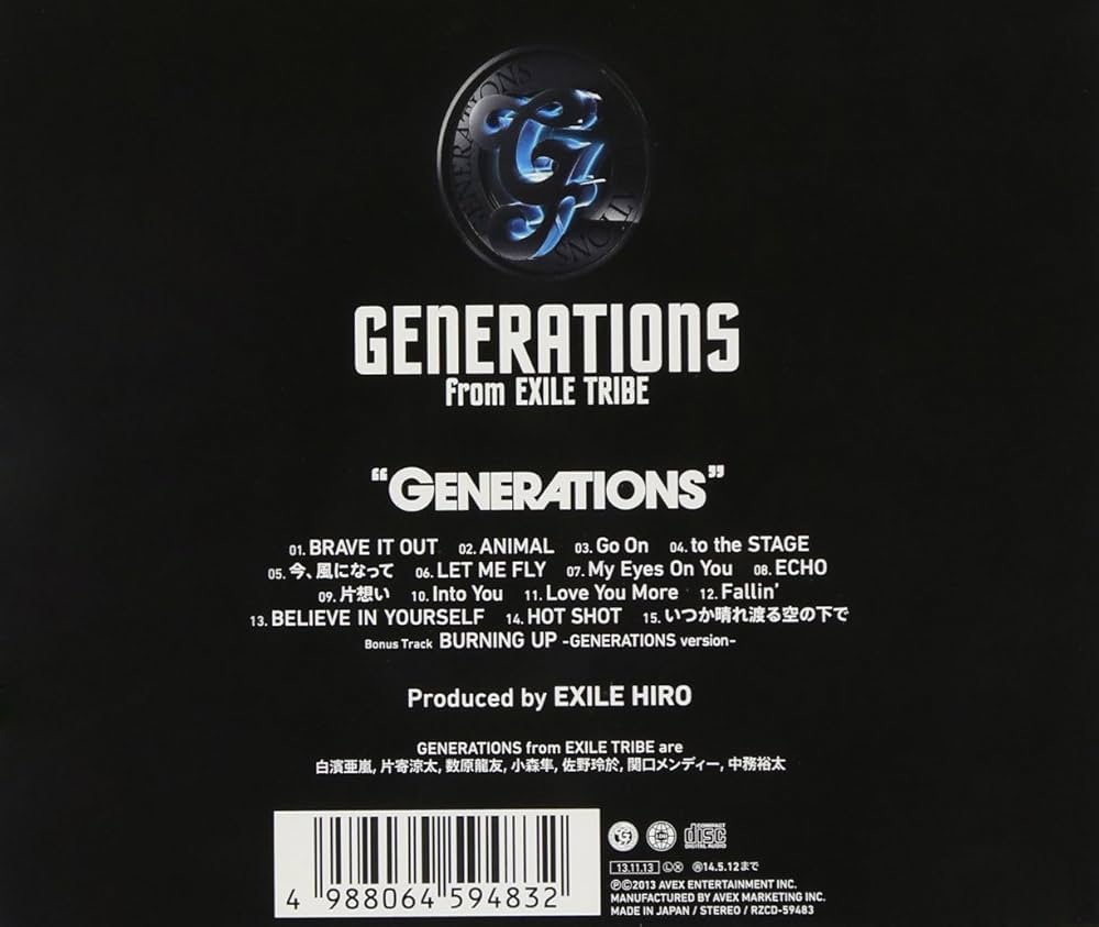 Amazon.co.jp: GENERATIONS - GENERATIONS from EXILE TRIBE: ミュージック