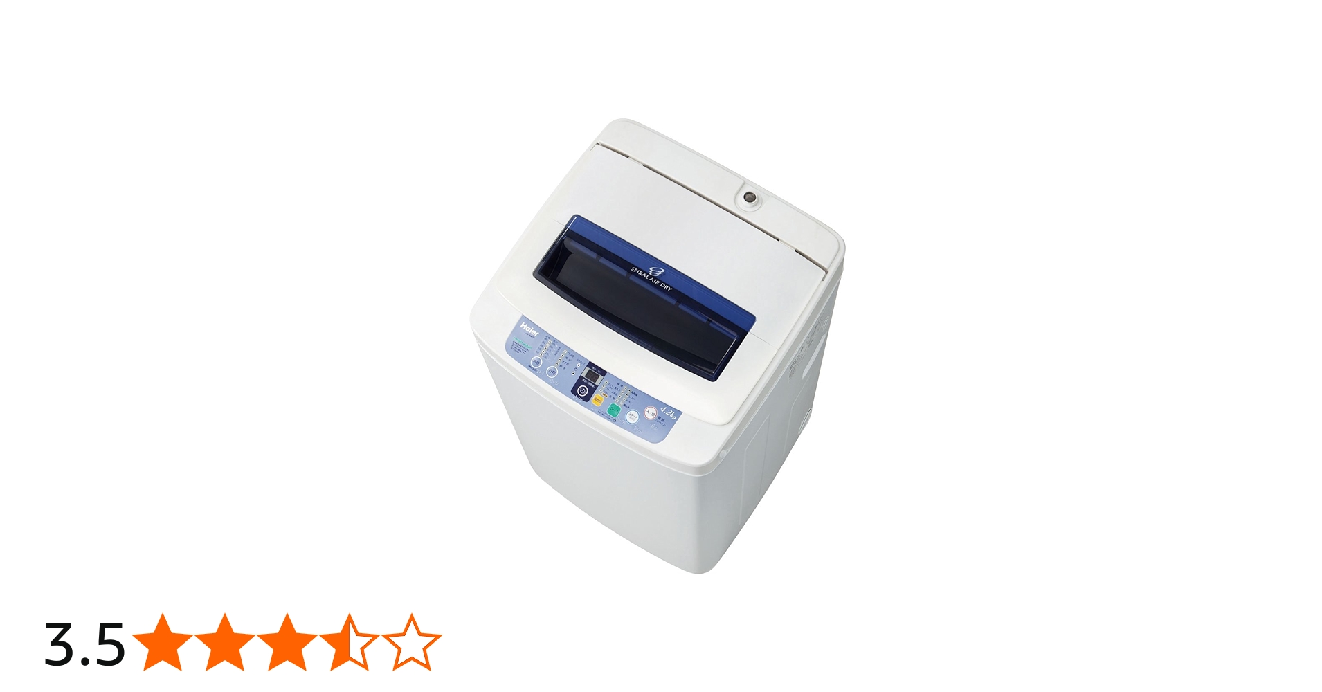 Amazon.co.jp: Haier+4.2kg全自動洗濯機+ホワイト JW-K42F(W) : ホーム