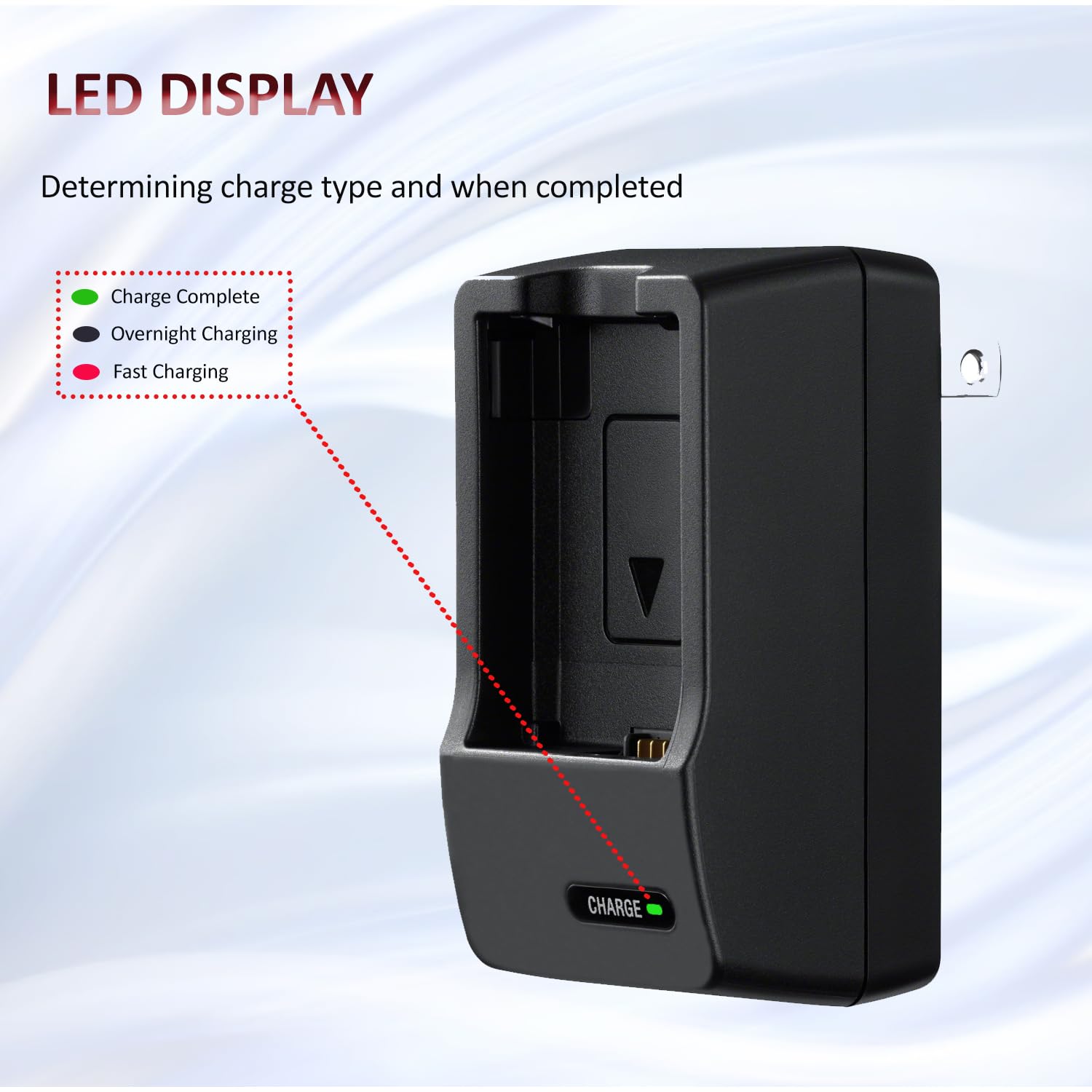 Carregador de bateria compatível com Kodak PIXPRO FZ55. Tensão