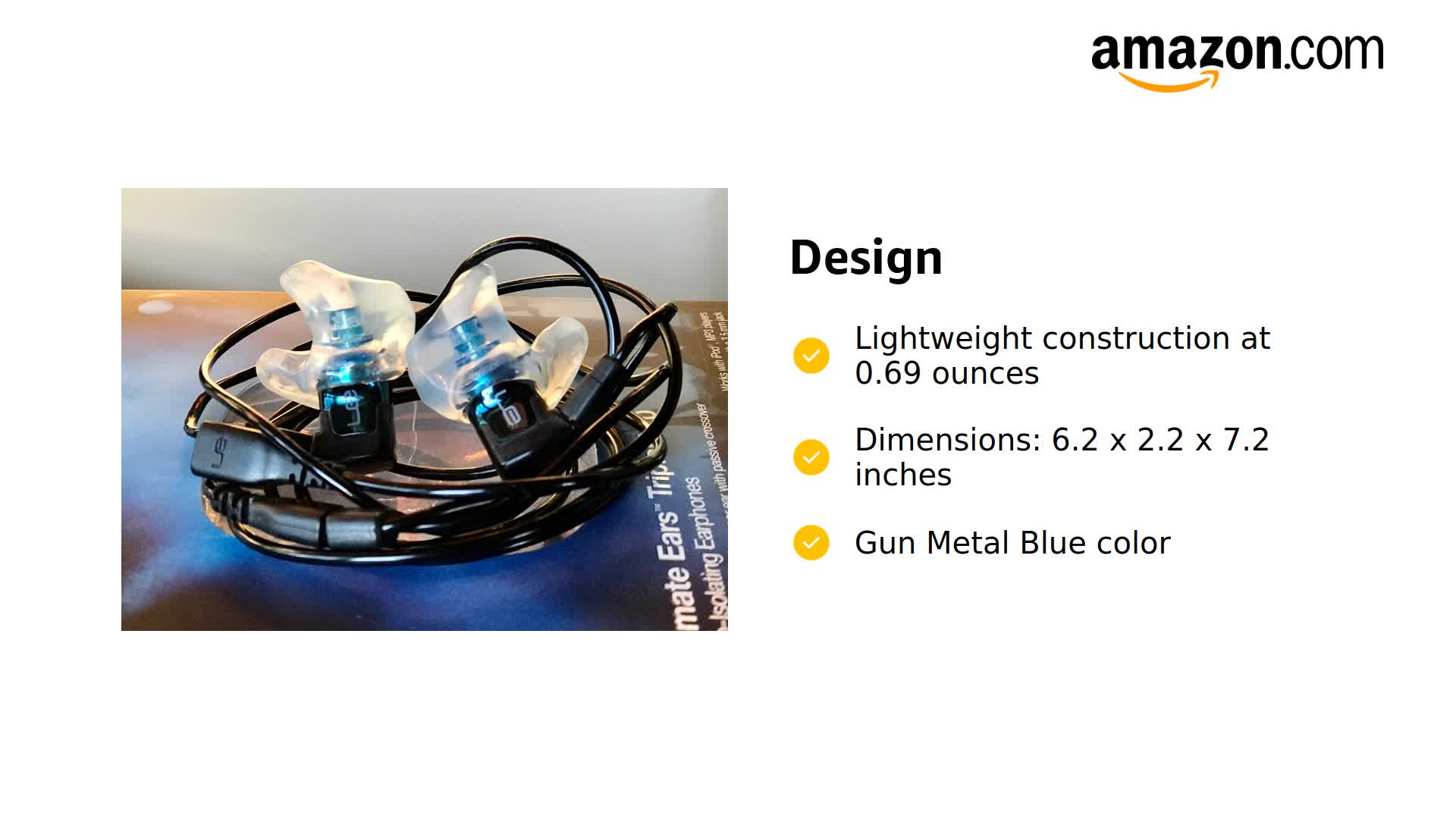 Amazon.com: Ultimate Ears Triple.fi 10 Pro Earphones Gun Metal