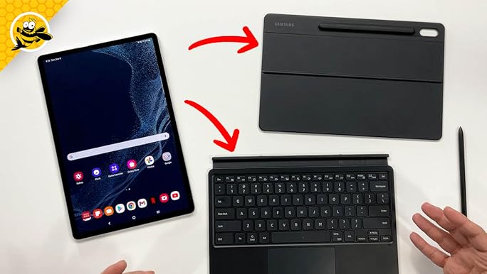 Amazon.com: Samsung Galaxy Tab (S7/S7 5G) Book Cover Keyboard, EF