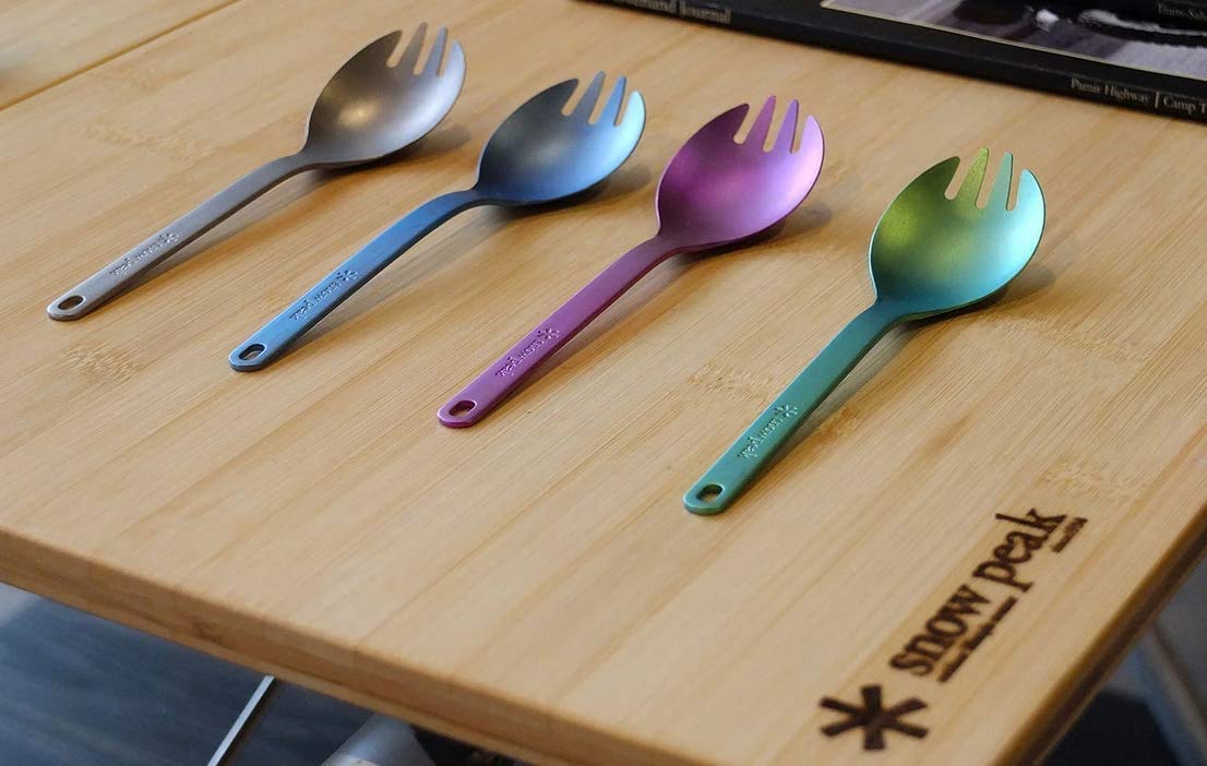 Amazon | スノーピーク(snow peak) チタン 先割れスプーン SCT-004