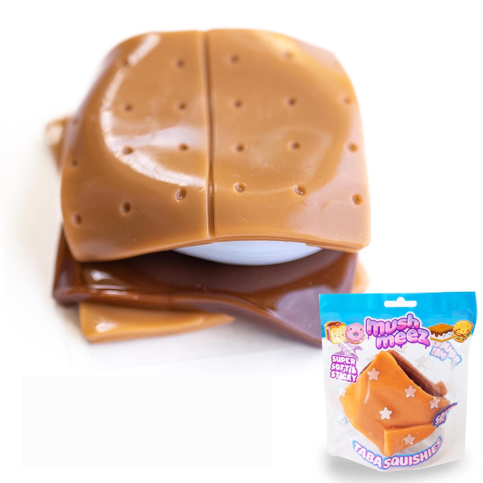 Amazon.co.jp: MushMeez Taba Squishy - S'More(ジャンボ)ラージ、3.5