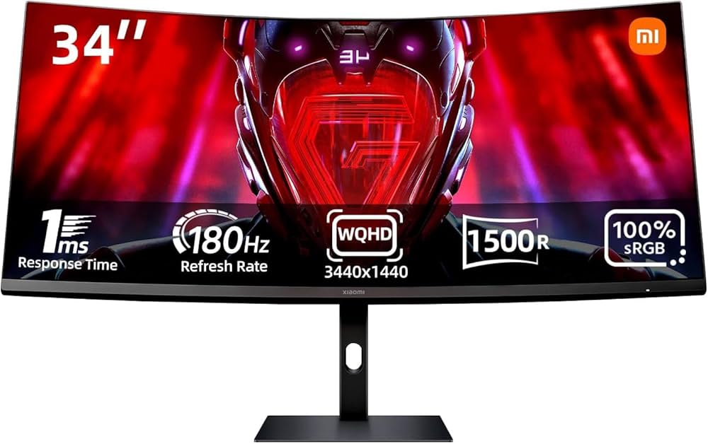 Xiaomi G34WQi Ultrawide Gaming Monitor 34 inch - WQHD, 180Hz, 1ms