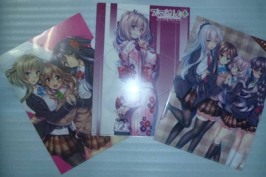 Amazon.co.jp: アマカノ クリアファイル 3枚セット ピロ水 : おもちゃ