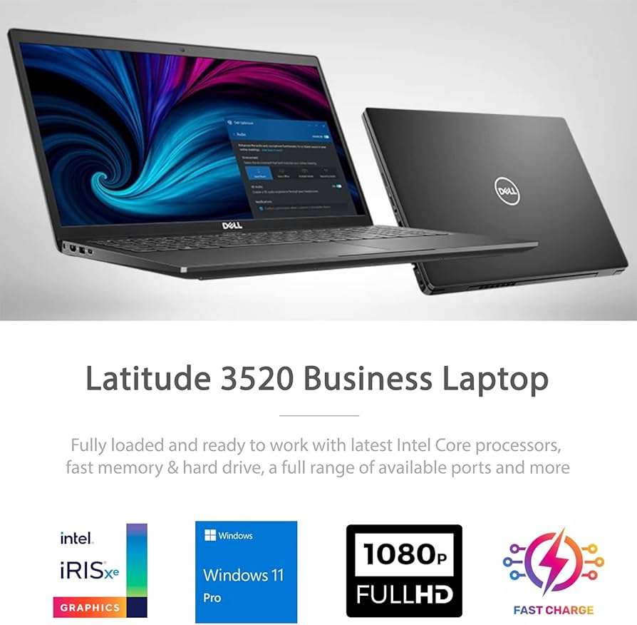 Amazon.com: Dell Business Laptop Latitude 3520, 15.6