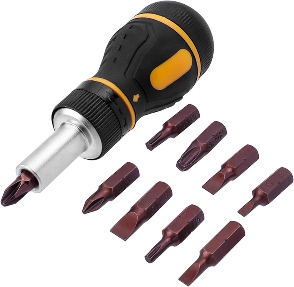 Amazon | Bestgle 9本組 ラチェットドライバーセット 正逆回転 磁石