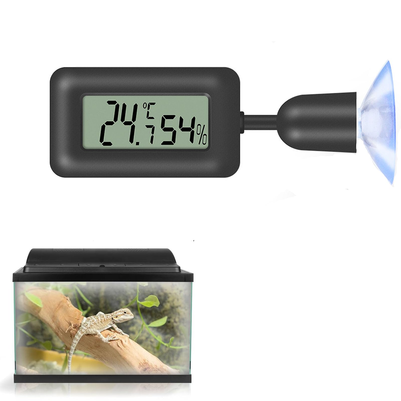 Amazon.co.jp: 爬虫類 温度計 湿度計 高精度 デジタル 電池付き