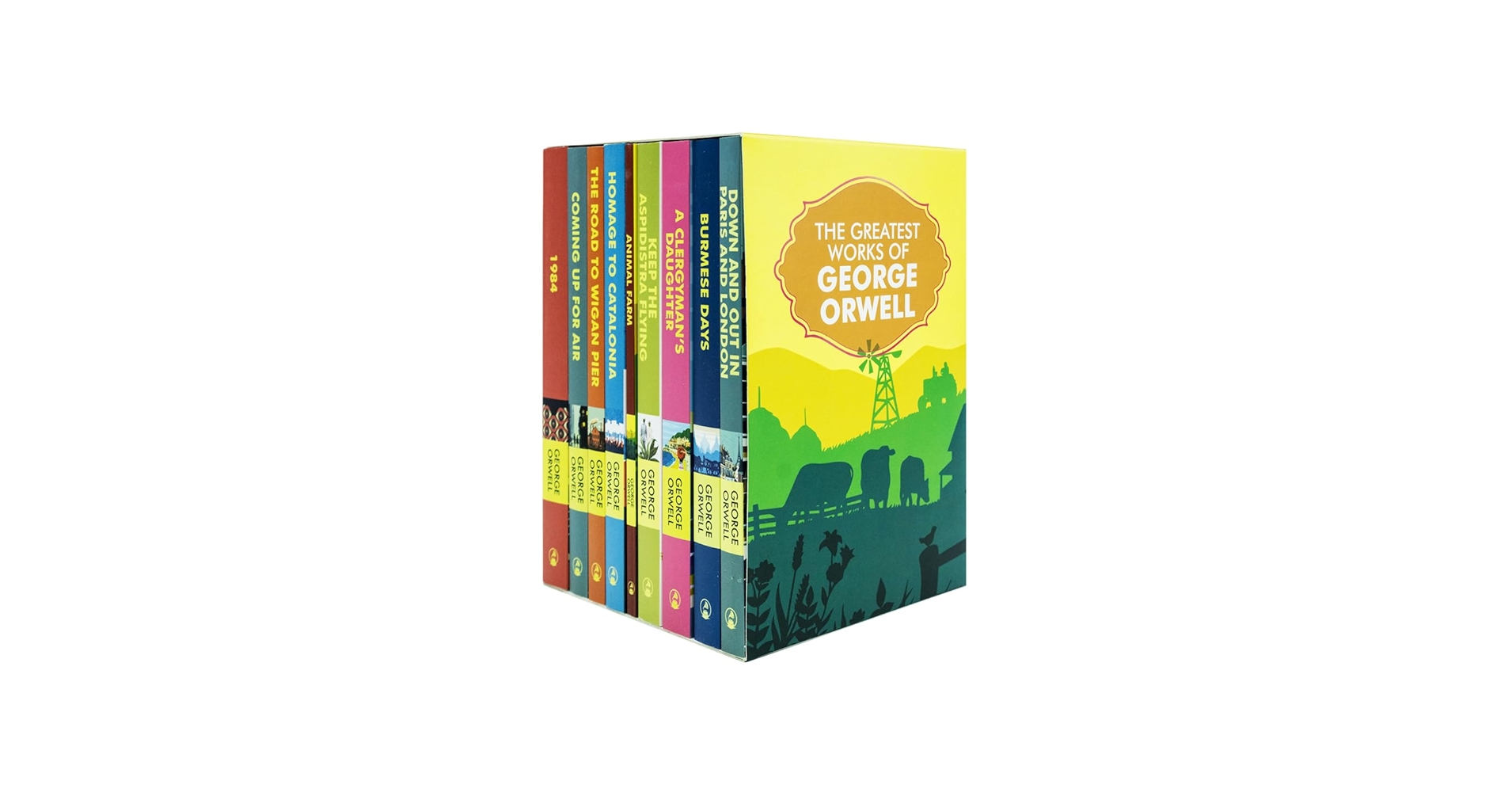 The Greatest Works of George Orwell 9 Books Set (Homage to