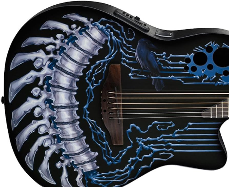 Ovation Dj Ashba Demented Series DJA34-CHB Acoustic-electric