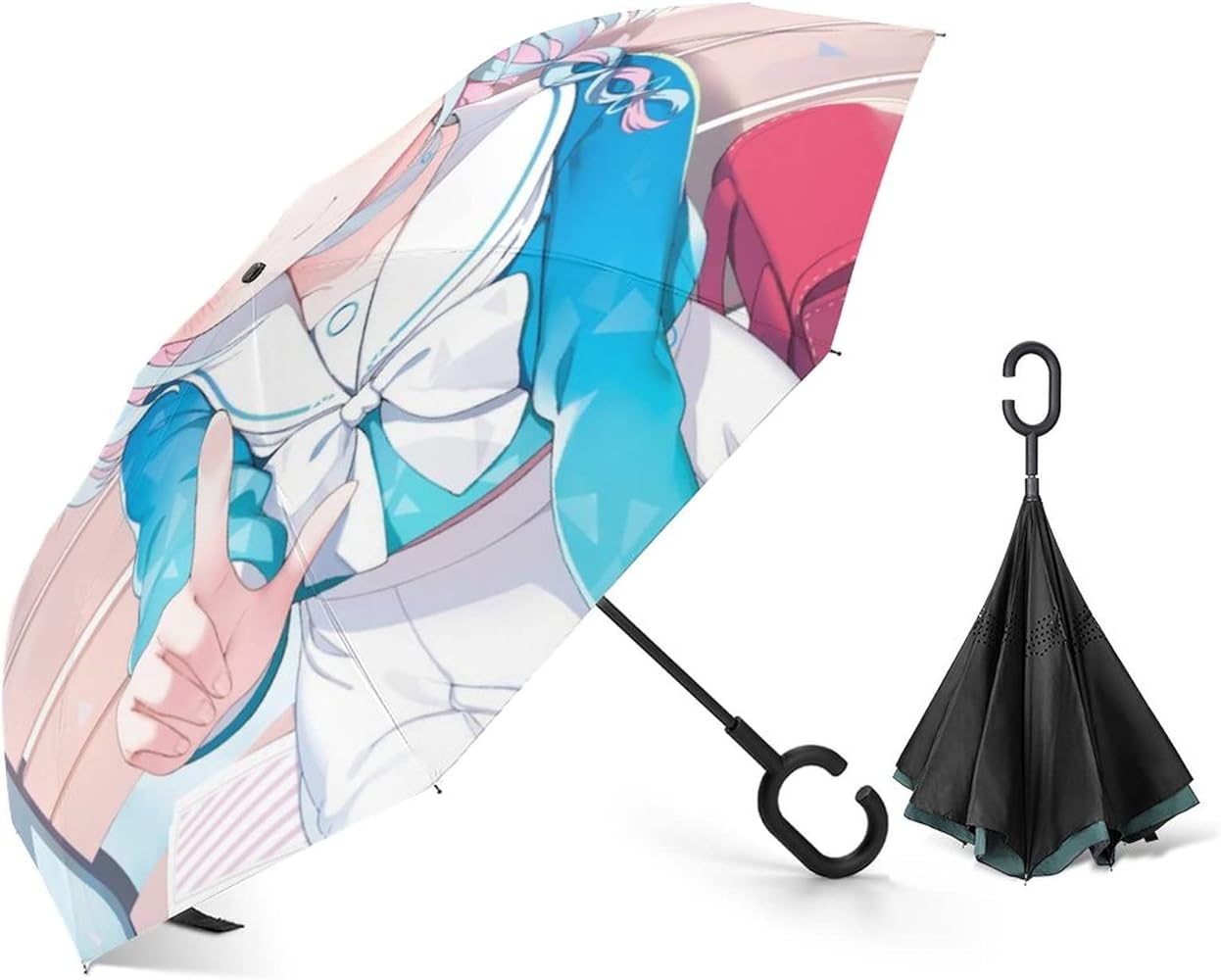 Amazon | 逆さ傘 逆折り式傘 ブルーアーカイブ ブルアカ アロナ アニメ