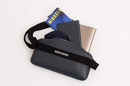 Amazon | NAOTO SATOH スクエア ボディ バッグ (ネイビー