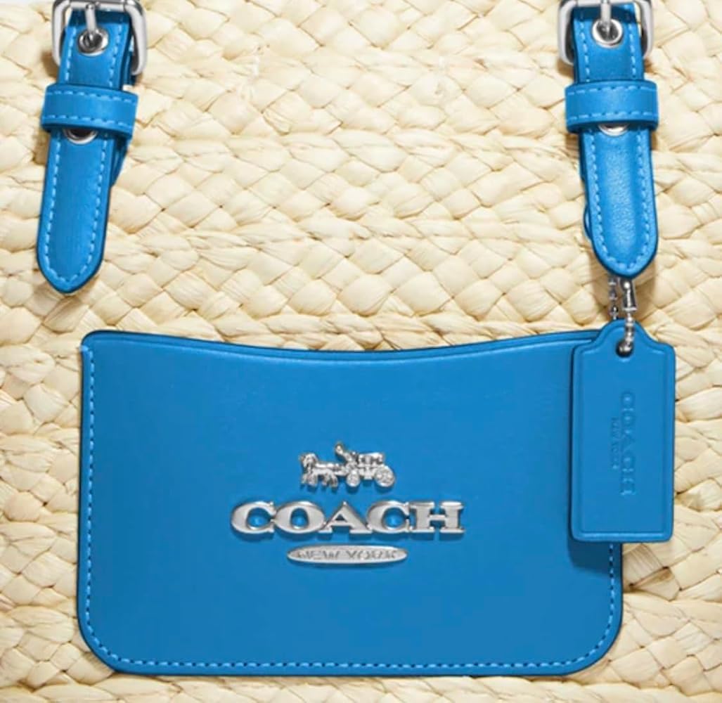 Amazon | [コーチ] COACH トートバッグ ストロー レザー ミニ かご
