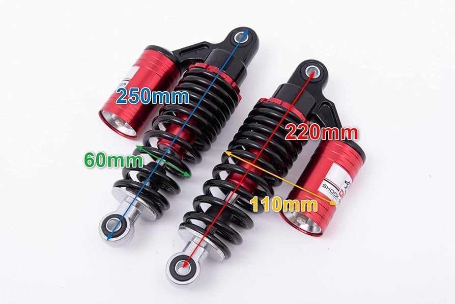 Amazon | 【x-cars】220mm リアサスペンション 赤 | リア