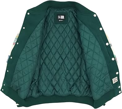 Amazon | [ニューエラ] 韓国企画 ジャケット MLBスタジャン LAグリーン