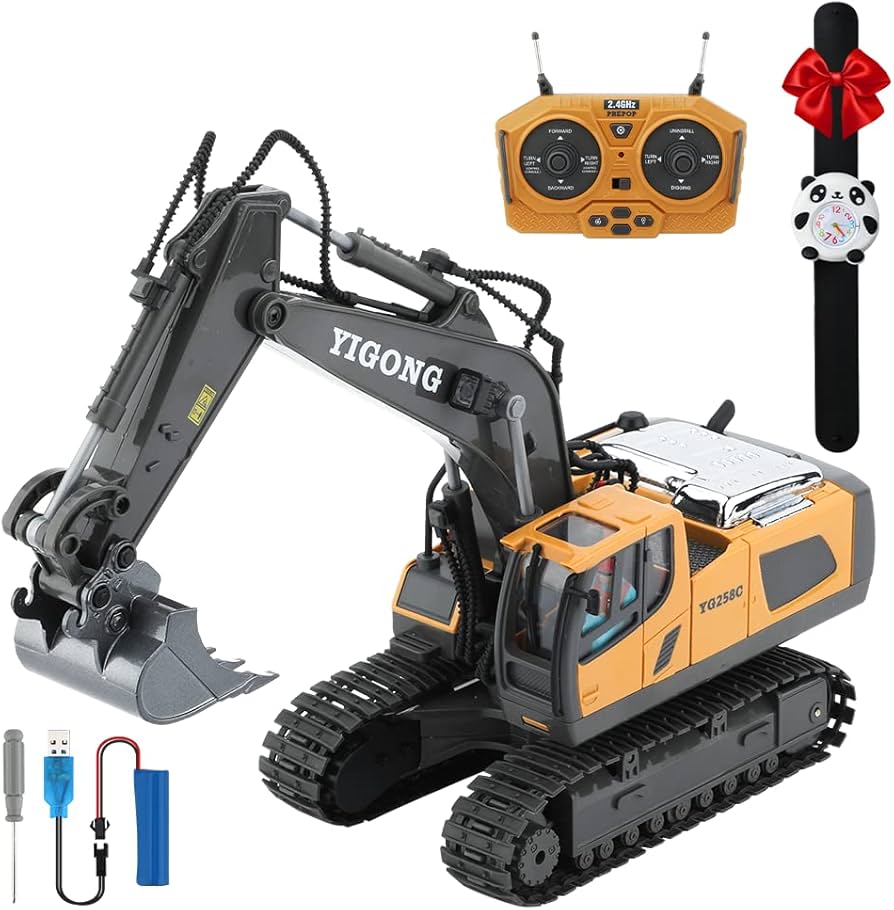 Amazon.co.jp: ショベルカー ラジコン おもちゃ 建設車両 パンダ