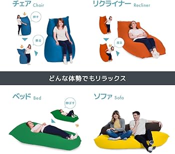 Amazon.co.jp: Yogibo Max ヨギボー マックス アクアブルー ソファー