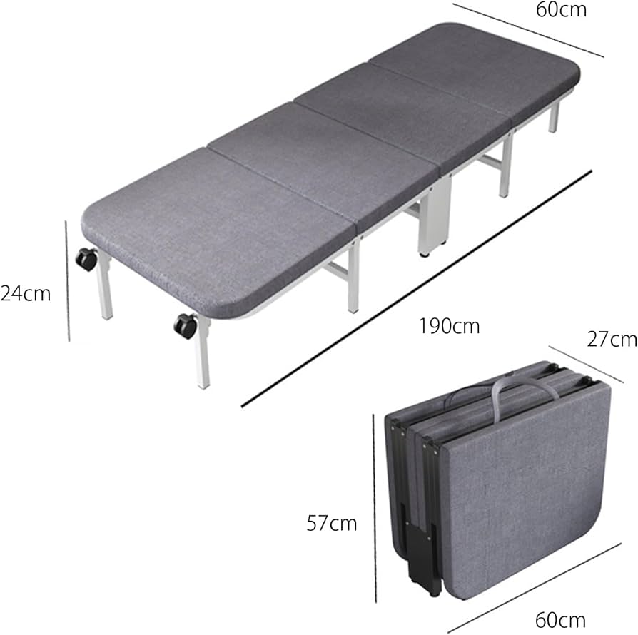 Amazon｜折りたたみベッド シングル ベッド 組立不要 キャスター付き