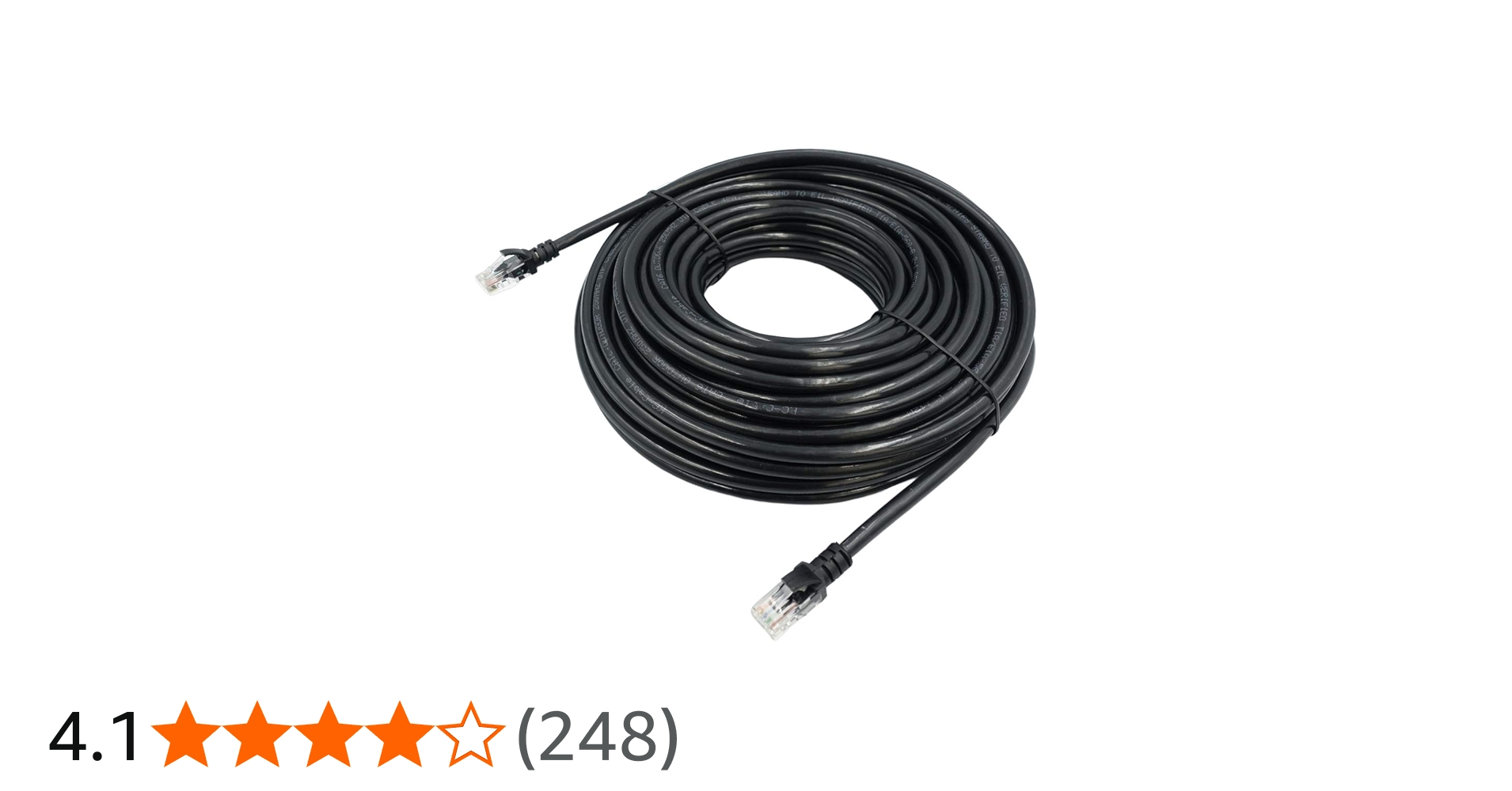 Amazon.co.jp: 100m CAT6 屋外高耐久LANケーブル(カテゴリー6) 30年の