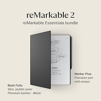 Amazon.com : reMarkable Essentials Bundle - Leather Folio