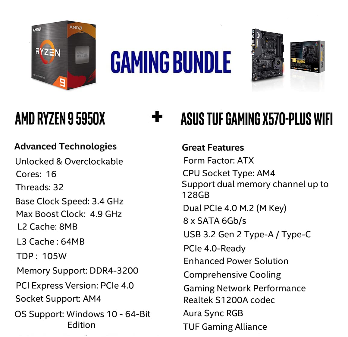 Amazon.com: Micro Center AMD Ryzen 9 5950X 16-Core 32-Thread AM4