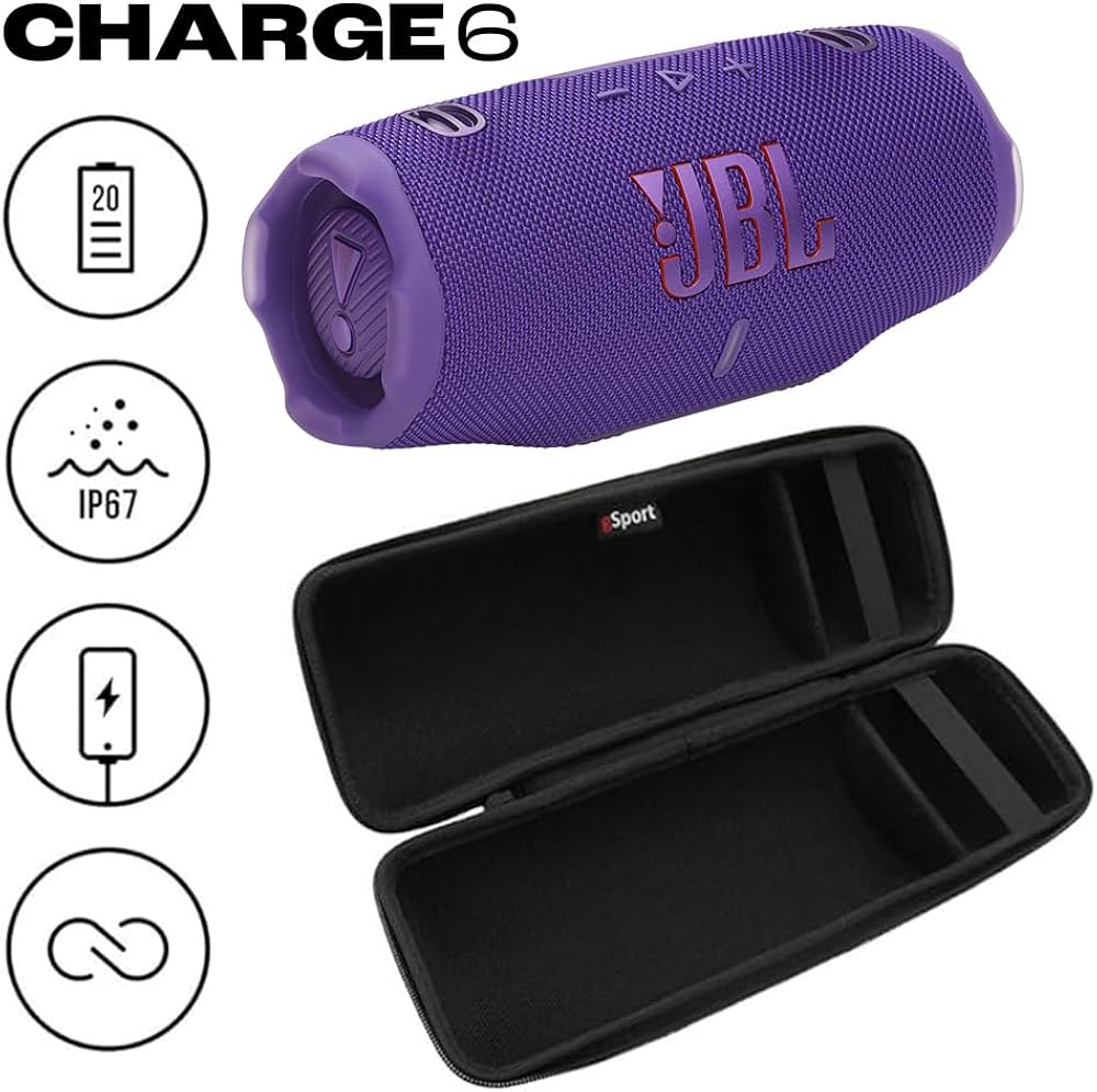 Amazon.com: JBL Charge 6 Waterproof Portable Speaker Bundle with