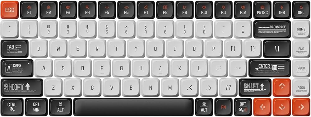 Amazon | Lofree FLOW ロープロファイルメカニカルキーボード用PBTキー