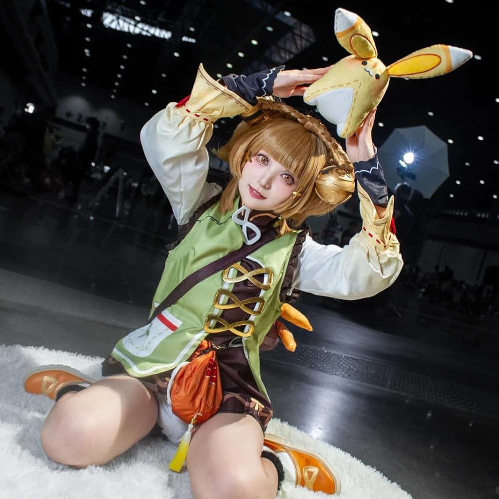 Amazon.co.jp: [REENEW] 原神 ヨォーヨ コスプレ衣装 ウィッグ付き