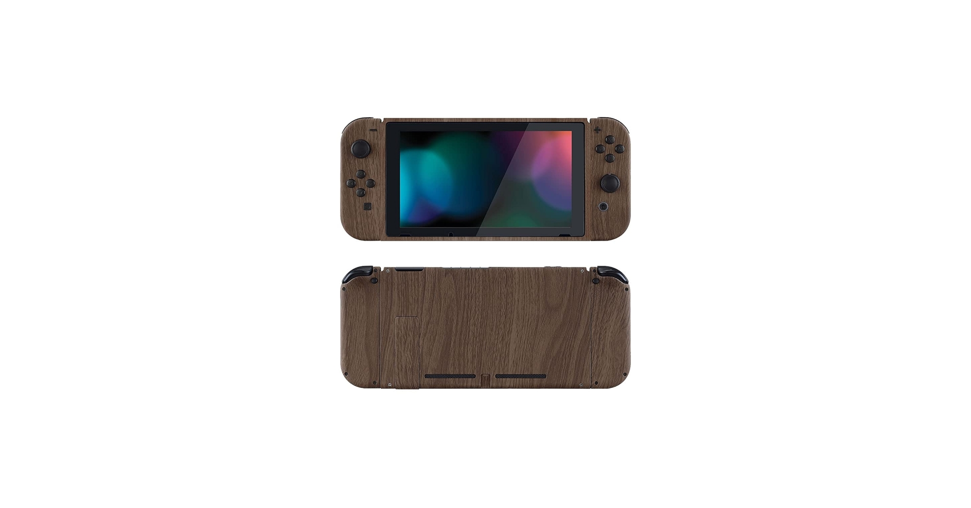 Amazon.com: eXtremeRate Wood Grain Front Back Plate for Nintendo
