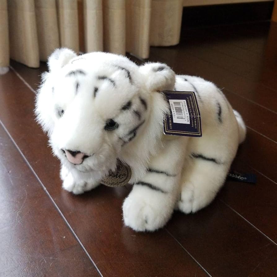 Amazon.co.jp: 東武動物公園ホワイトタイガーぬいぐるみ : おもちゃ