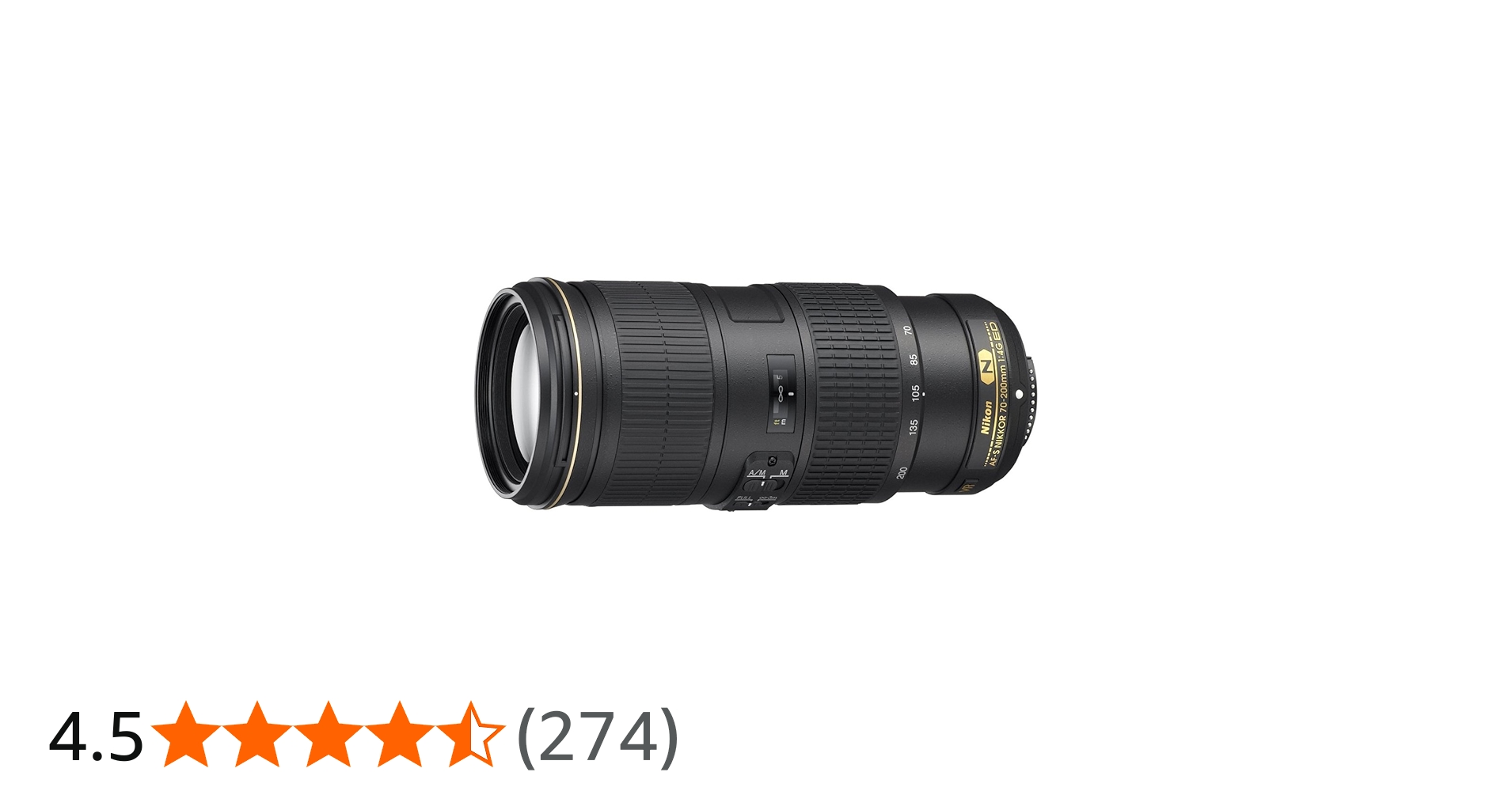 Amazon.co.jp: Nikon AF-S NIKKOR 70-200mm f/4G ED VR Lens : 家電