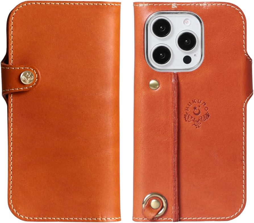 Amazon.co.jp: [HUKURO] iPhone16 Pro 互換用 手帳型 ケース 栃木